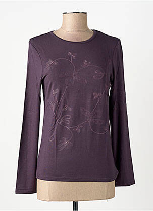 Tricou mâneci lungi mâneci lungi violet MAE MAHE femeie