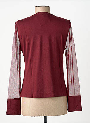 Tricou mâneci lungi mâneci lungi roșu FINETTE femeie