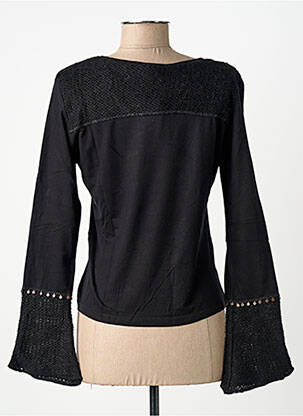 Tricou mâneci lungi mâneci lungi negru FINETTE femeie