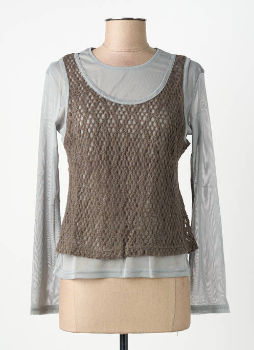 Tricou gri CARNET DE BORD femeie