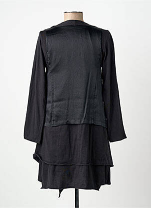 Rochie midi mâneci lungi mâneci lungi negru YERSE femeie
