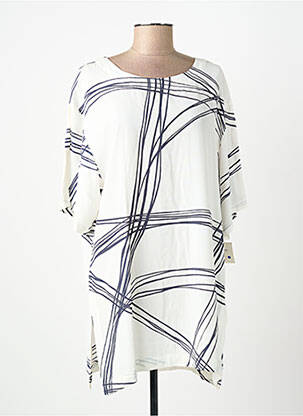 Tunică mâneci scurte alb ANIMALE femeie