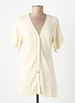 Vestă cu mâneci scurte bej FINETTE femeie