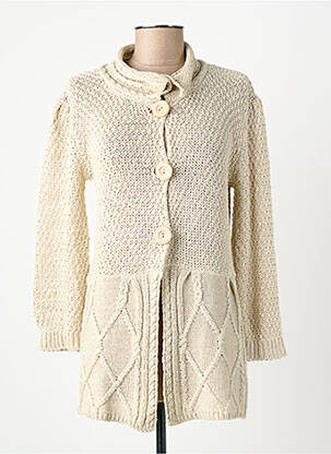 Vestă cu mâneci lungi bej FINETTE femeie