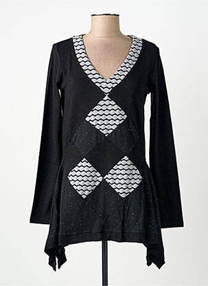 Tunică mâneci lungi negru SOLOLA femeie