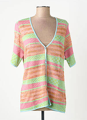 Vestă cu mâneci scurte verde EDWIGE femeie