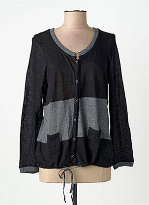 Vestă cu mâneci lungi negru YERSE femeie