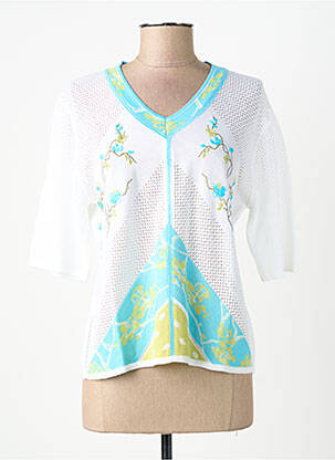 Top alb FINETTE femeie