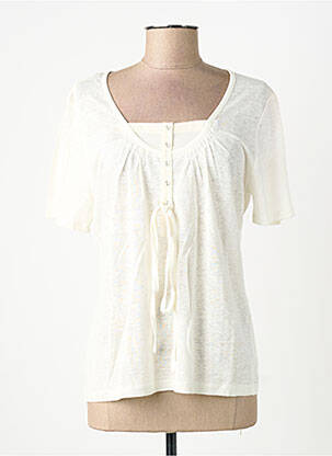 Top alb FINETTE femeie