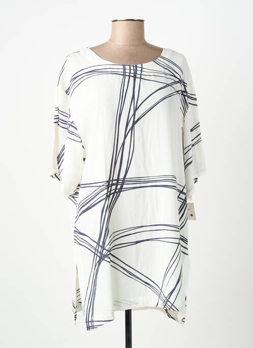 Tunică mâneci scurte alb ANIMALE femeie