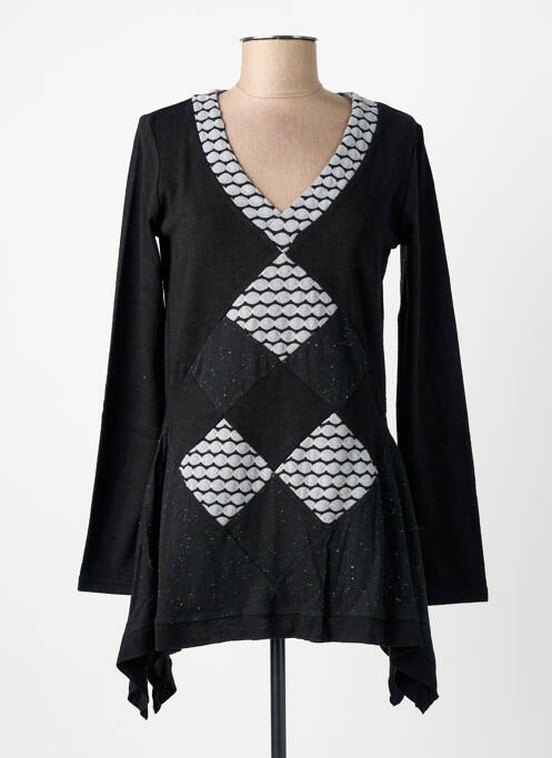 Tunică mâneci lungi negru SOLOLA femeie