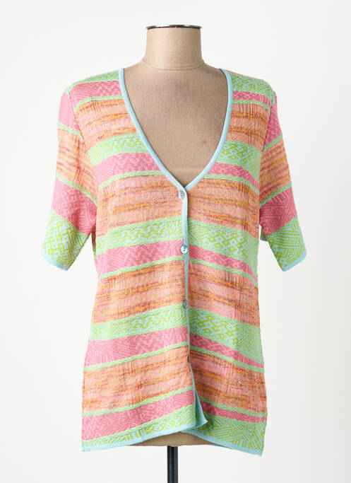 Vestă cu mâneci scurte verde EDWIGE femeie