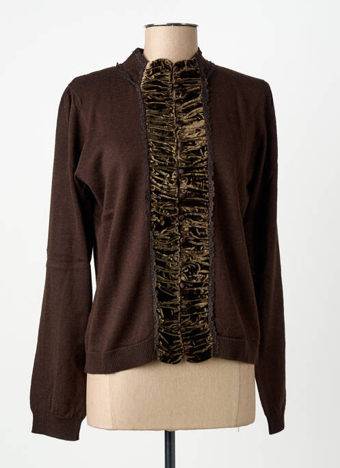 Vestă cu mâneci lungi maro PAUL BRIAL femeie