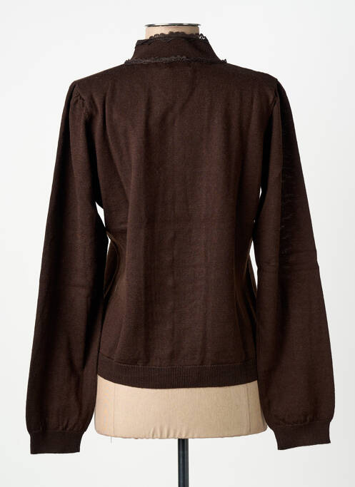 Vestă cu mâneci lungi maro PAUL BRIAL femeie