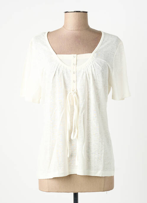 Top alb FINETTE femeie