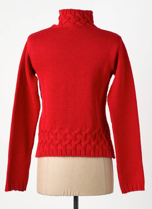 Pulover cu guler înalt roșu CARNET DE BORD femeie