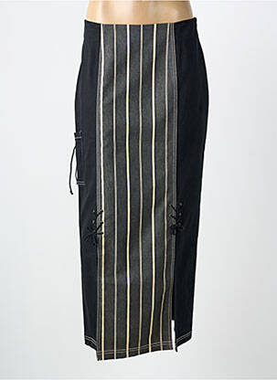 Fustă lungă imprimeu fantezie negru PAULBRIAL femme