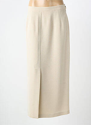 Fustă lungă croială dreaptă bej FEDORA femme