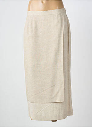 Fustă lungă croială dreaptă bej GELCO femme