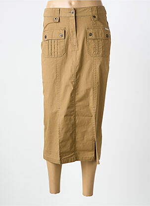 Fustă lungă croială dreaptă bej ARMOR LUX femme