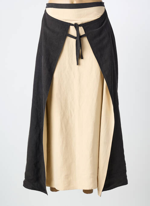 Fustă lungă închidere cu fermoar la spate negru KATMAI femme