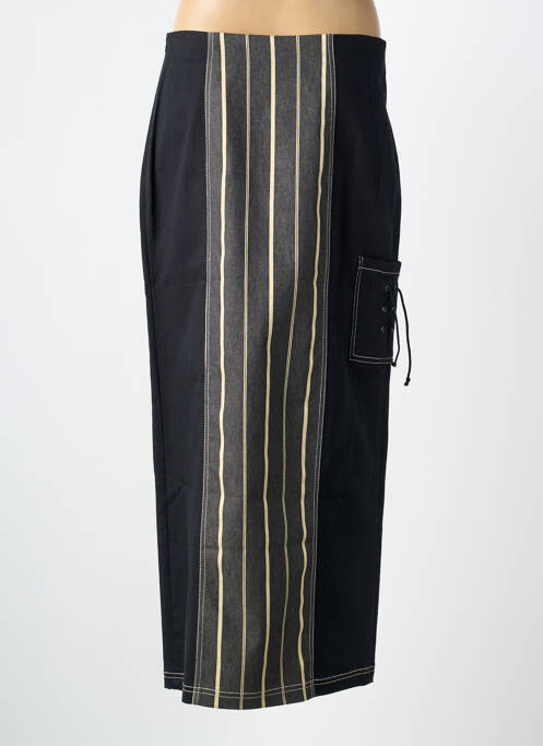 Fustă lungă imprimeu fantezie negru PAULBRIAL femme