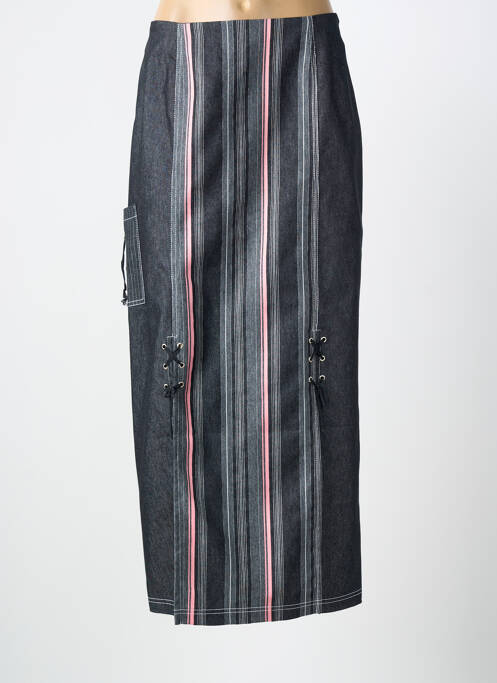 Fustă lungă imprimeu fantezie gri PAUL BRIAL femme