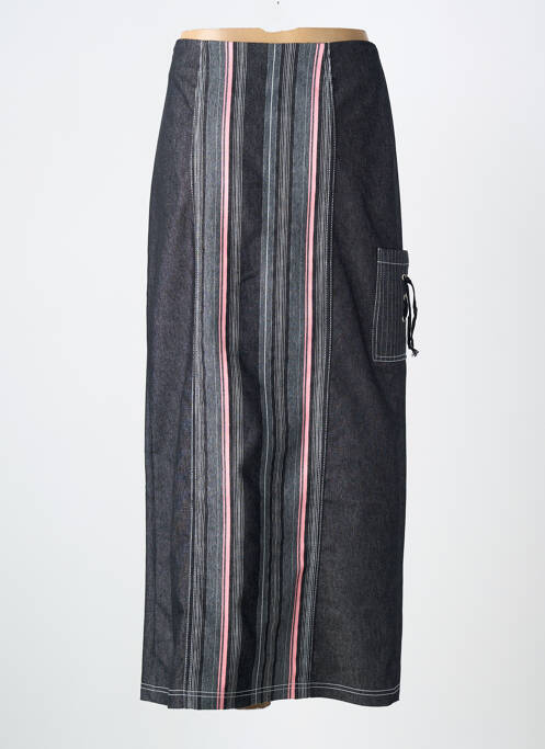 Fustă lungă imprimeu fantezie gri PAUL BRIAL femme