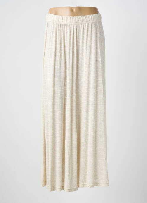 Fustă lungă croială evazată bej FINETTE femme