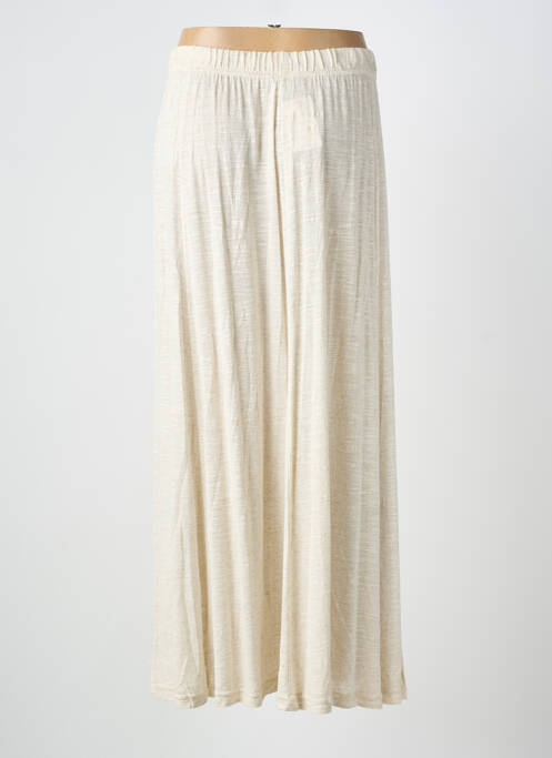 Fustă lungă croială evazată bej FINETTE femme