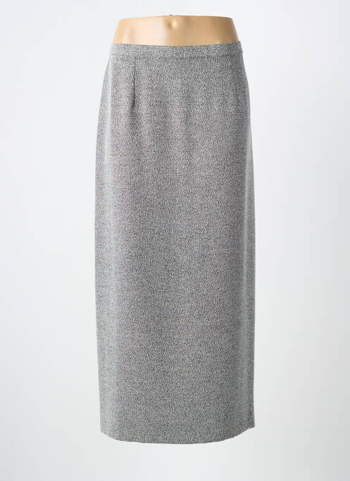 Fustă lungă croială dreaptă gri PRUNELLE femme