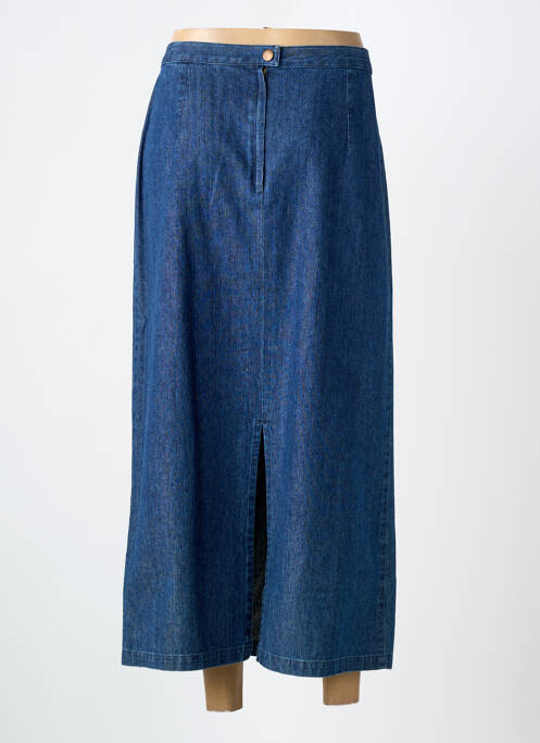 Fustă lungă croială dreaptă albastru FEDORA femme