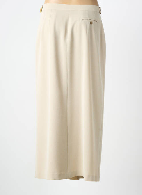 Fustă lungă croială dreaptă bej FEDORA femme