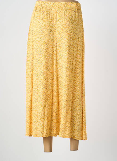 Fustă lungă imprimeu fantezie galben PRUNELLE femme