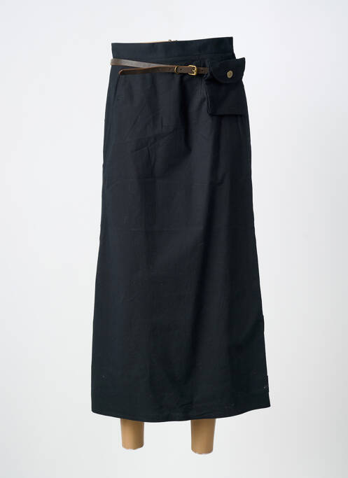 Fustă lungă închidere cu fermoar la spate negru CARNET DE BORD femme