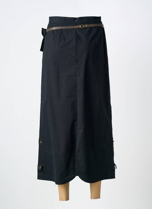 Fustă lungă închidere cu fermoar la spate negru CARNET DE BORD femme