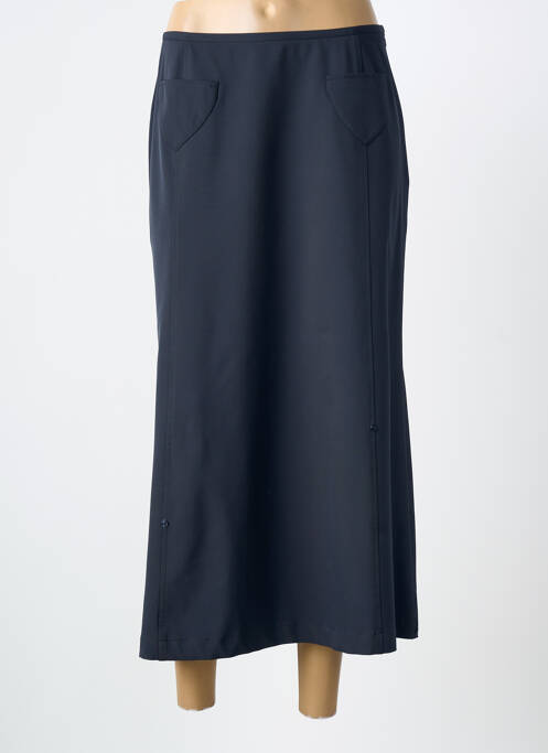 Fustă lungă închidere cu fermoar lateral albastru CARNET DE BORD femme