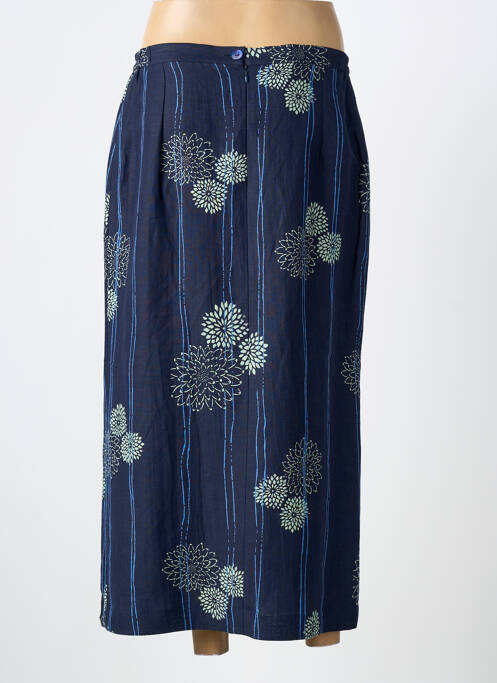 Fustă midi croială dreaptă albastru CLAUDE DE SAIVRE femme