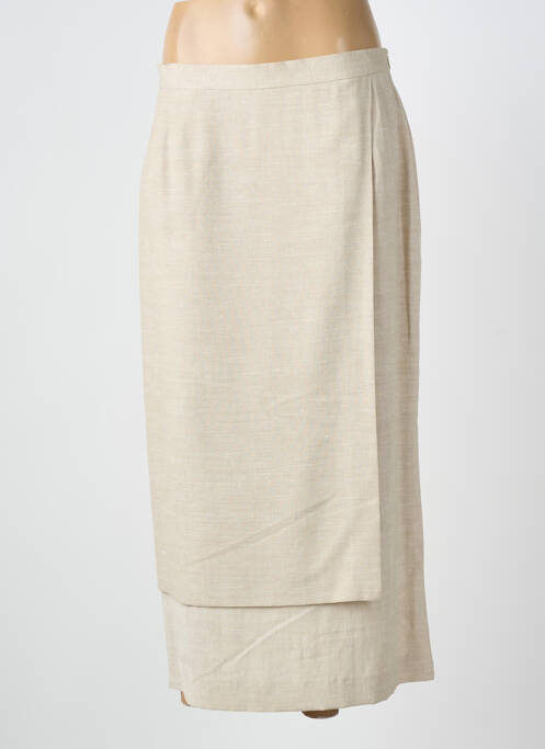 Fustă lungă croială dreaptă bej GELCO femme
