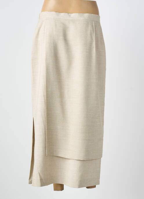 Fustă lungă croială dreaptă bej GELCO femme