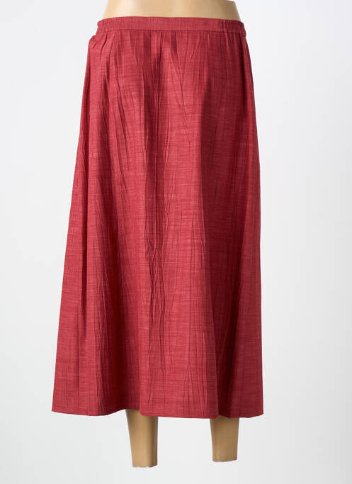 Fustă lungă croială dreaptă roșu PIER BÉ femme
