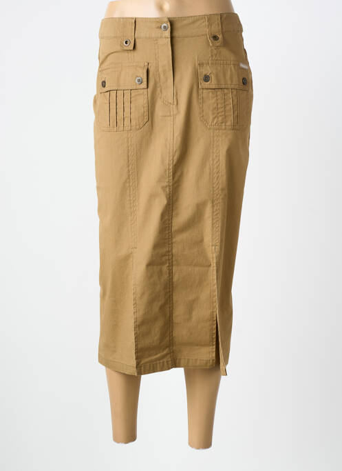 Fustă lungă croială dreaptă bej ARMOR LUX femme