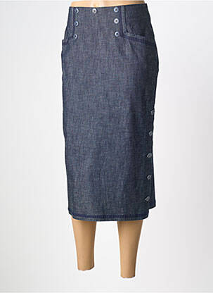 Fustă midi albastru PAUL BRIAL femeie