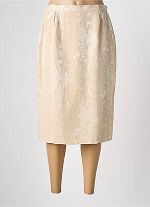 Fustă midi croială dreaptă bej PIER BÉ femme