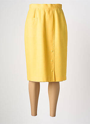 Fustă midi galben PIER BÉ femeie