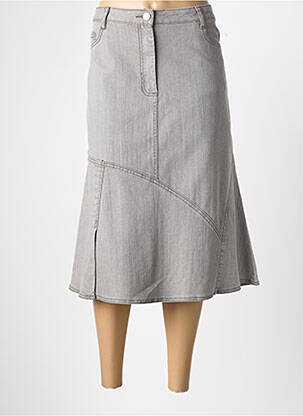 Fustă midi gri CLAUDE DE SAIVRE femeie