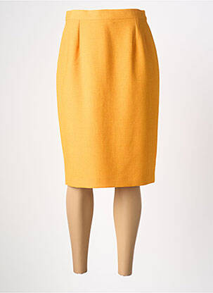 Fustă midi galben PIER BÉ femeie