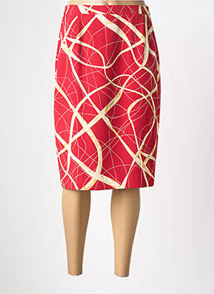 Fustă midi roșu CLAUDE DE SAIVRE femeie