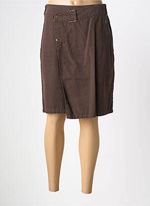 Fustă midi maro MASSANA femeie