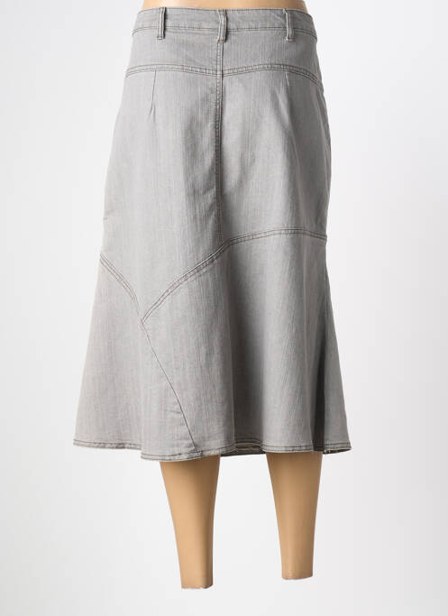 Fustă midi gri CLAUDE DE SAIVRE femeie